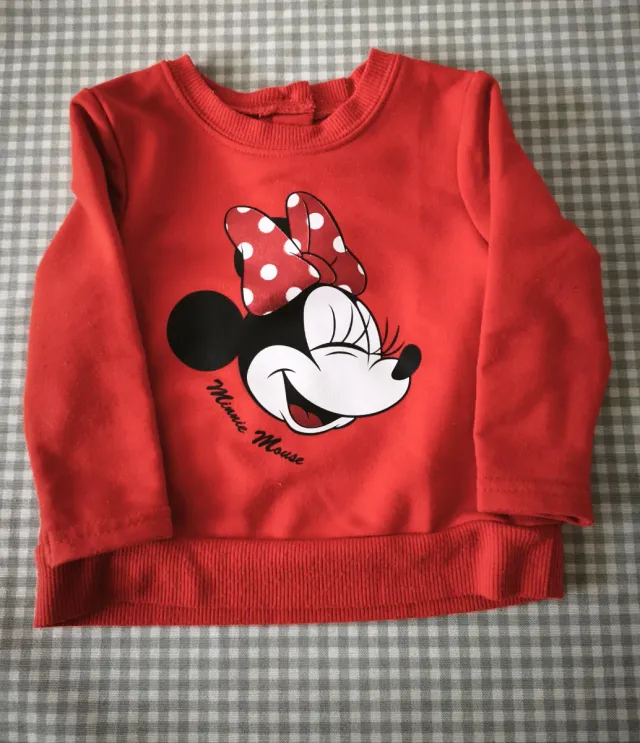 Sudadera bMinnie Mouse Roja Talla 6-9 meses