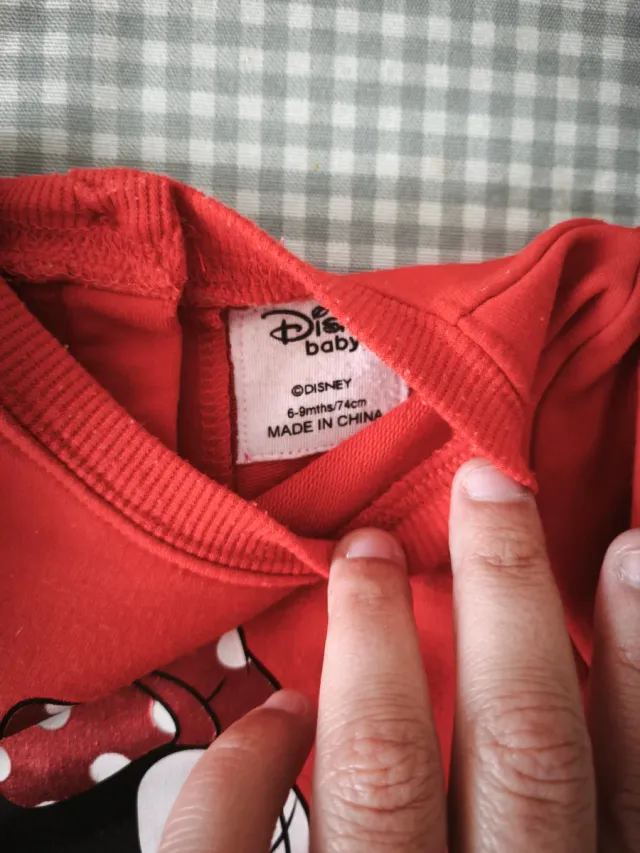 Sudadera bMinnie Mouse Roja Talla 6-9 meses