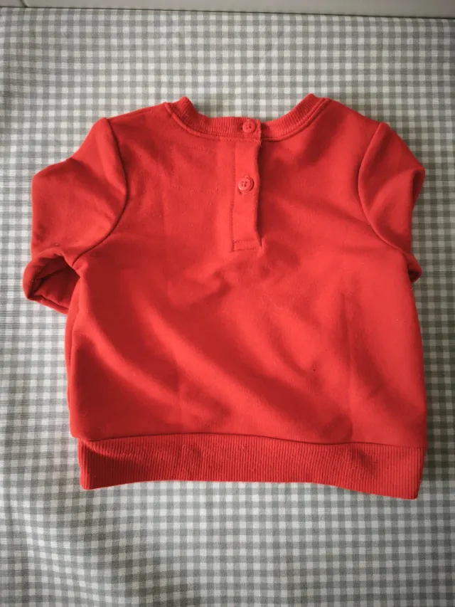 Sudadera bMinnie Mouse Roja Talla 6-9 meses