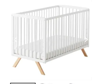 Cuna colecho con protector, colchón y sábanas