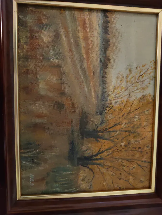 Cuadro paisaje al óleo