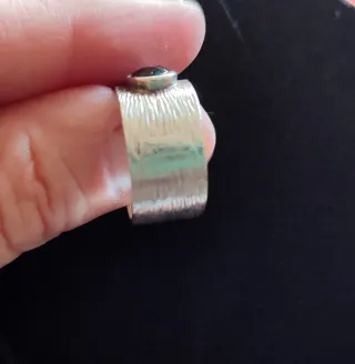 Anillo Tous Oso Negro Plata