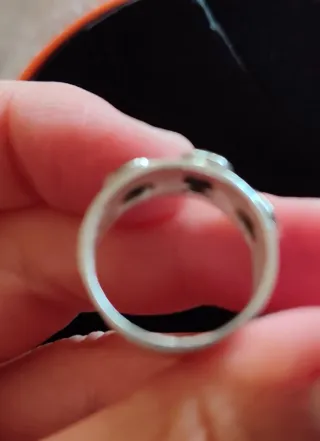 Anillo Tous Oso Negro Plata