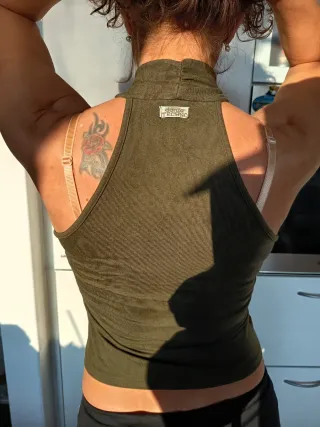 Maglia sportiva TechnoDanza verde oliva