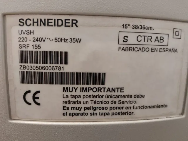 Televisore a tubo 14"