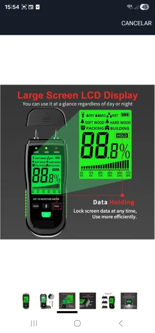 Detector Medidor Humedad MT-19