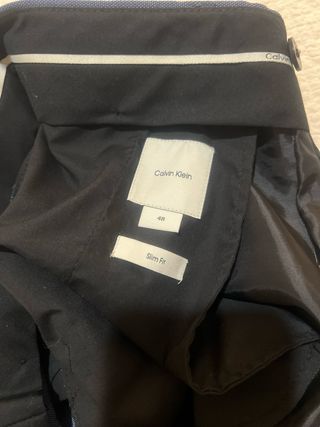 Traje Calvin Klein azul/gris slim fit

