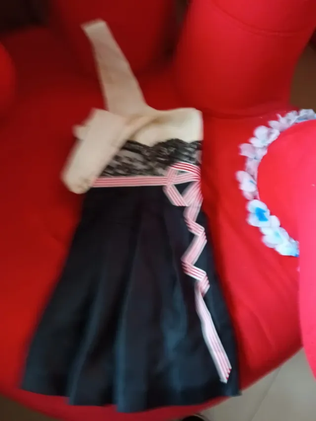 Bustino canotta nero e bianco