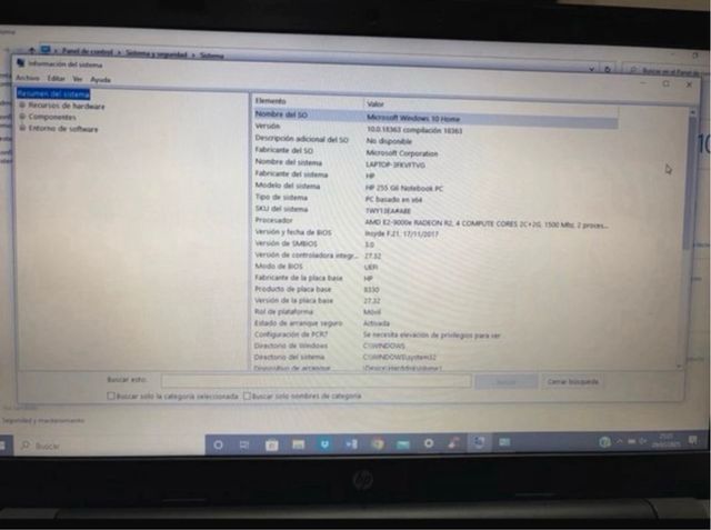 Ordenador portátil HP gris