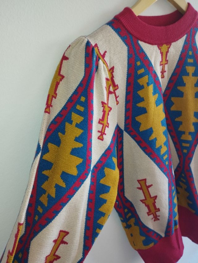 Jersey vintage donna multicolore