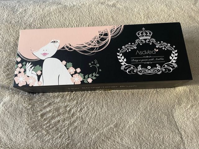 Cepillo Alisador AsaVea Negro y Rosa