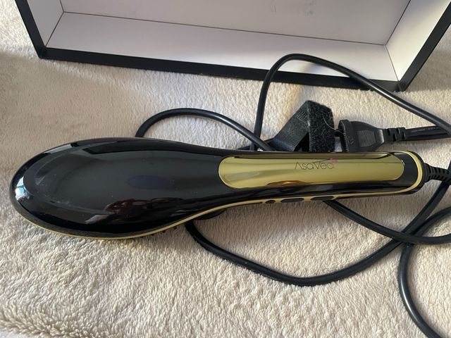 Cepillo Alisador AsaVea Negro y Rosa