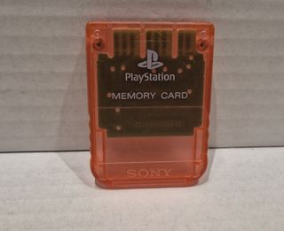 MEMORY CARD PS1 ARANCIONE SCPH-1020 - ORANGE