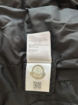 Plumas Moncler Verde Caqui Talla M