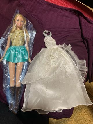 Bambola Barbie elegante+abito da sposa