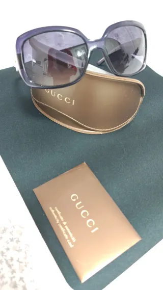Occhiali da sole donna Gucci viola e marroni