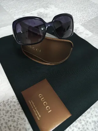 Occhiali da sole donna Gucci viola e marroni