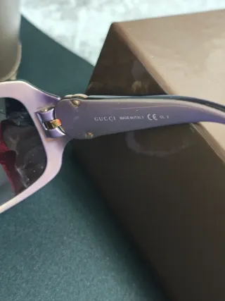 Occhiali da sole donna Gucci viola e marroni