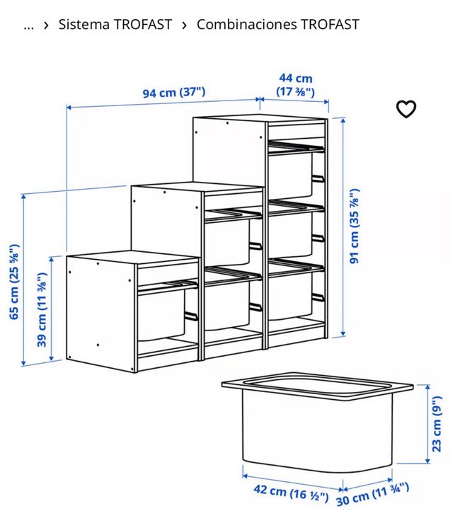 Combinación Almacenaje TROSFAST Ikea