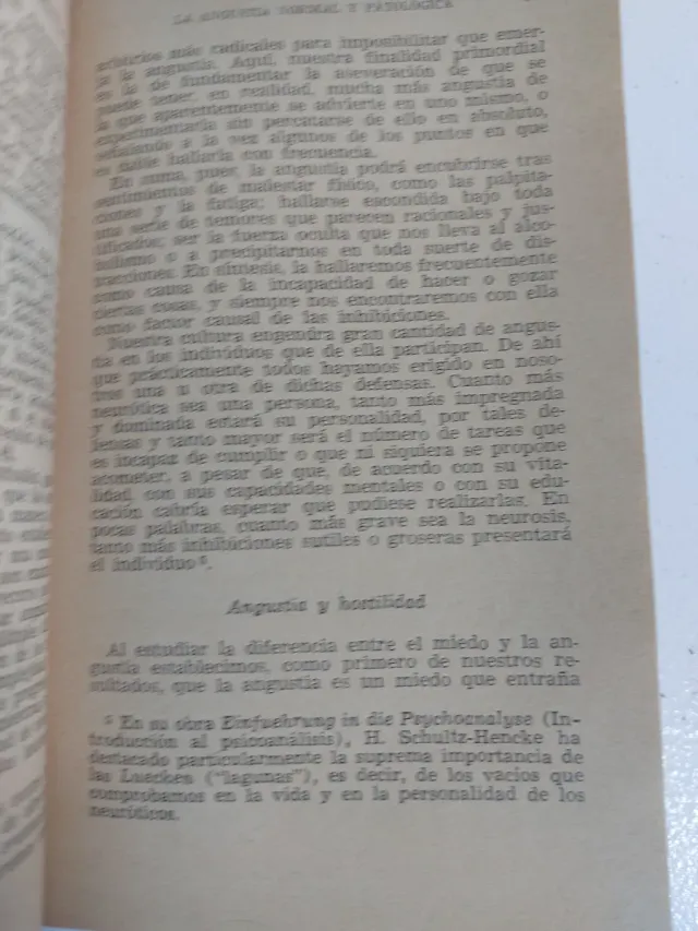 La Angustia Normal y Patológica