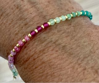 Bracciale con zirconi colorati