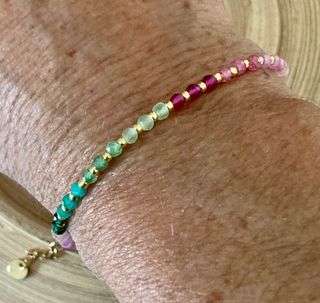 Bracciale con zirconi colorati