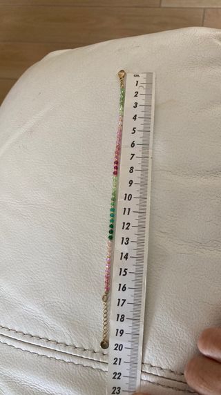 Bracciale con zirconi colorati