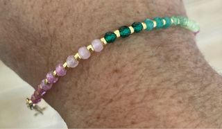 Bracciale con zirconi colorati