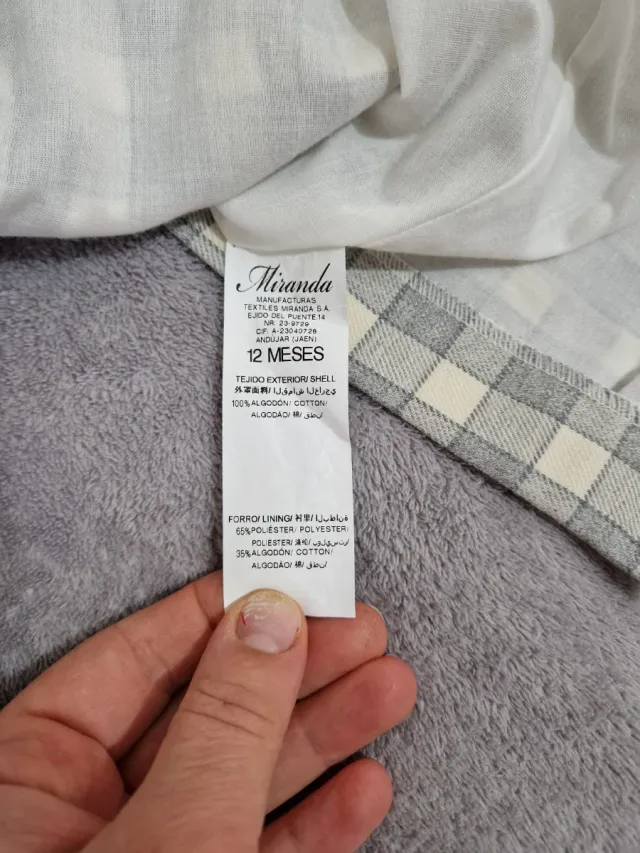 Conjunto vestido, braguitas y capota