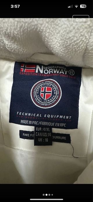 Chaqueta Geographical Norway Blanca