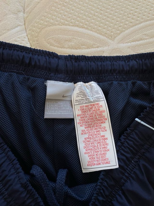 Pantalones Nike anchos azules