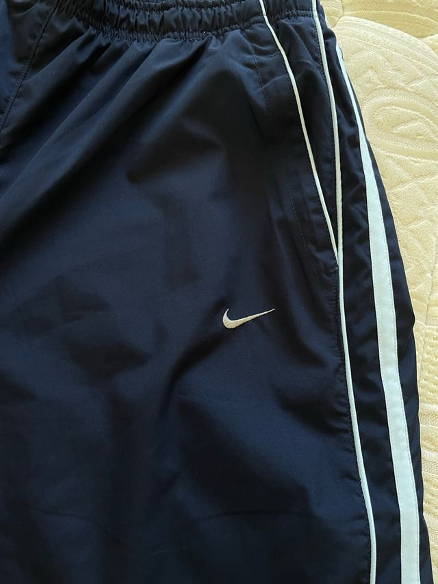 Pantalones Nike anchos azules