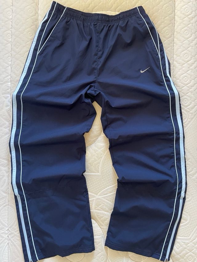 Pantalones Nike anchos azules