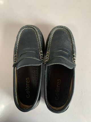 Zapatos niño Colores azul, talla 28