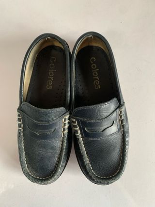 Zapatos niño Colores azul, talla 28