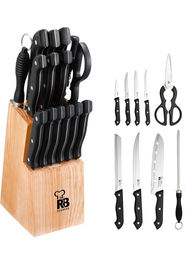 Facas de Cozinha | Conjunto Completo de 15