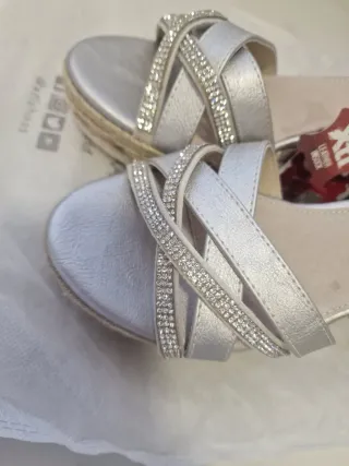 Cuñas XTI Plata Talla 39