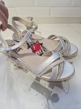 Cuñas XTI Plata Talla 39