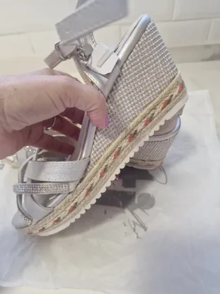 Cuñas XTI Plata Talla 39