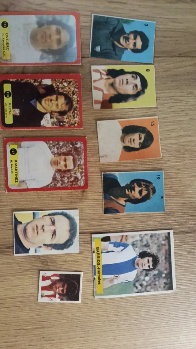 Cromos antiguos fútbol variada Cruyff, Betis..