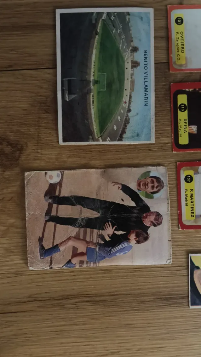 Cromos antiguos fútbol variada Cruyff, Betis..
