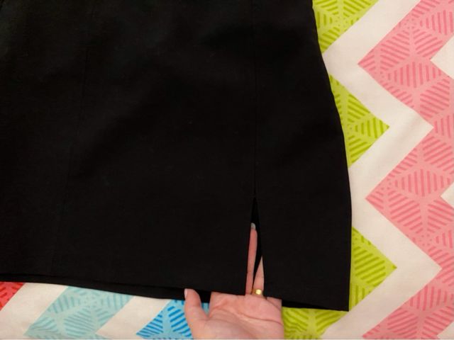 Minifalda negra Bershka con cremallera