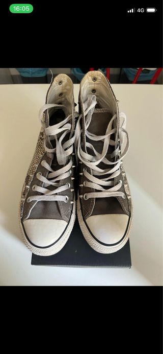 Converse All Star custom pitone & borchie 38