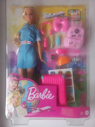 Barbie Viajes Maleta Accesorios Muñeca