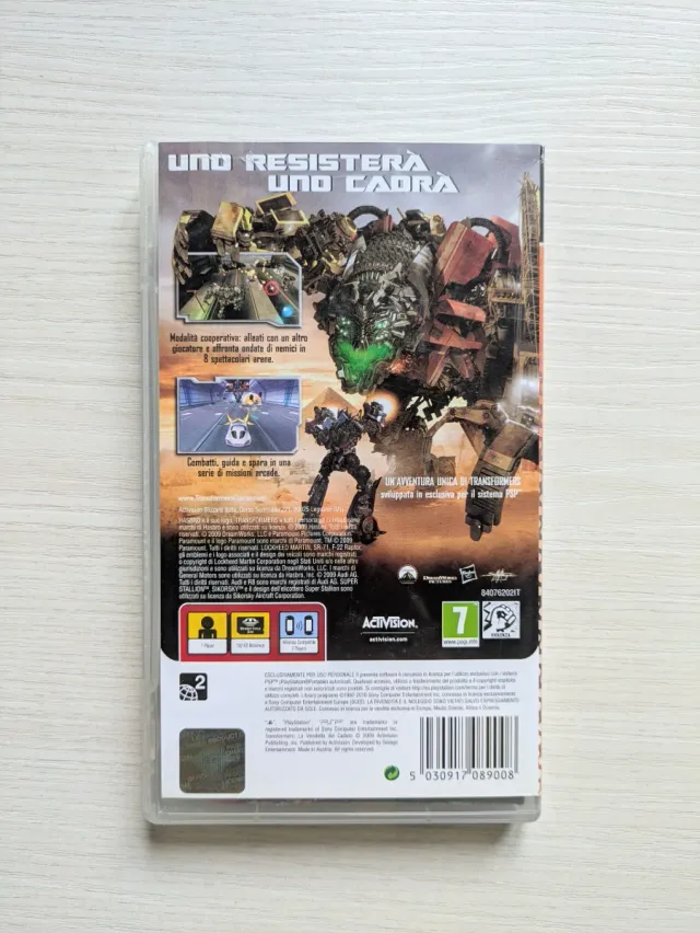 Transformers revenge of the fallen PSP