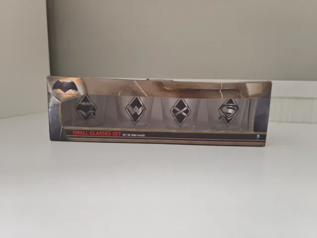 Set 4 Vasos Chupito DC Batman Superman