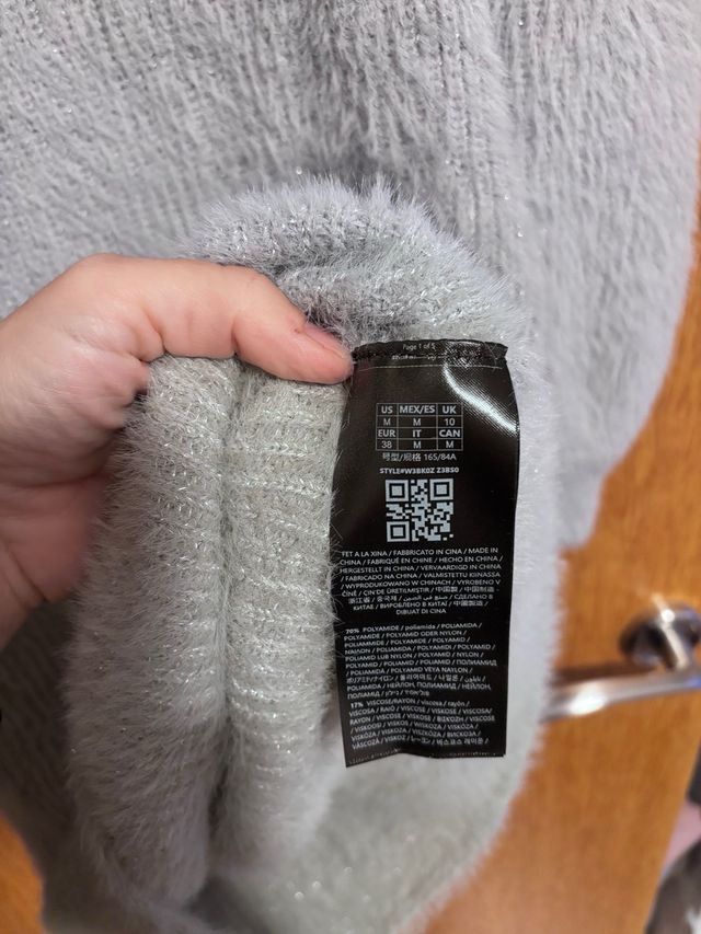 Vestido de punto Guess gris