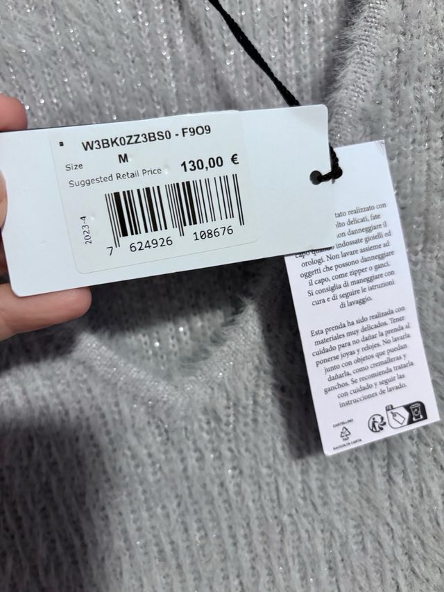 Vestido de punto Guess gris