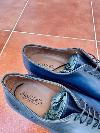 Zapatos de vestir hombre azul