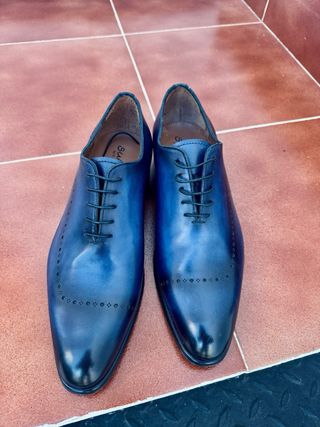 Zapatos de vestir hombre azul